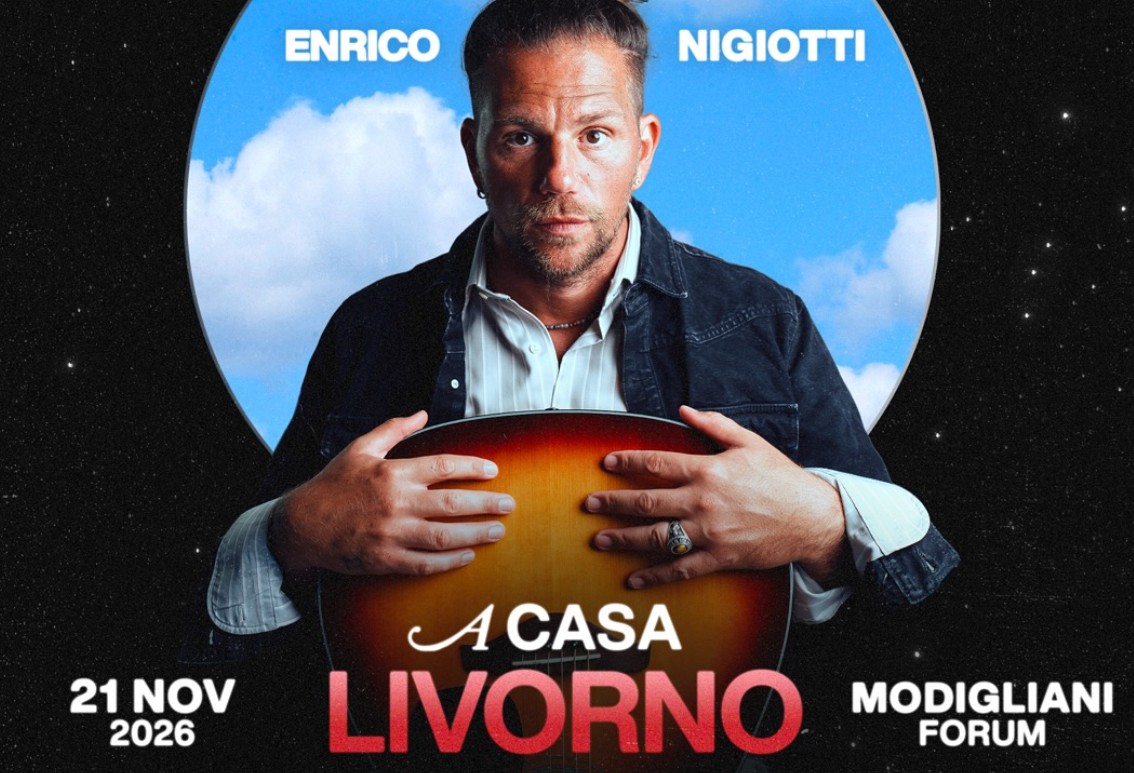 Enrico Nigiotti si esibirà al Modigliani Forum di Livorno l’11 novembre 2026